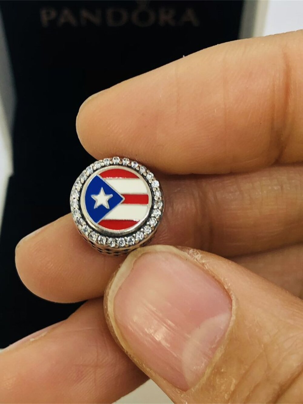 ✨🔥Pandora Puerto Rico Flag Exclusive Dangle Charm